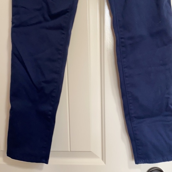 Lilly Pulitzer Worth Skinny Mini Pant Navy Blue Sateen Classic Basic Size 4 - Picture 6 of 16